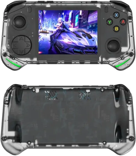 marevic RX6H Retro Handheld Game Console Bilut-in 64G Card, 3.5 Inch 640 * 480 IPS HD Screen Dual J…