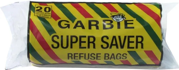 Garbie Super Saver Refuse Bags Roll Large 1 L Garbage Bag  Pack of 20