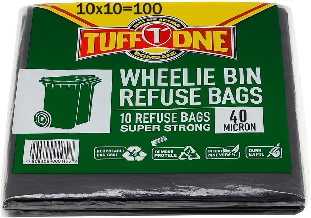 Tuff One Pick-it up Jumbo 1000 L Garbage Bag  Pack of 100