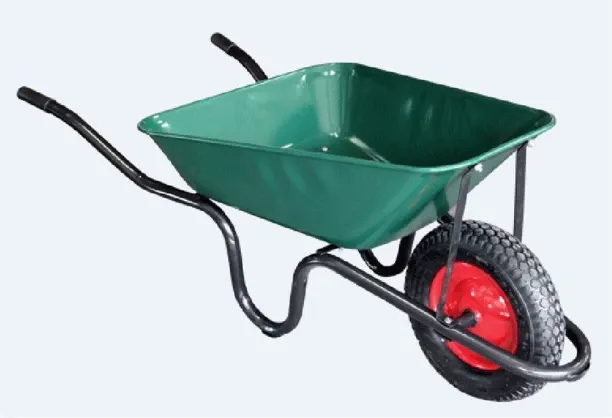 Otto Green Wheelbarrow C/Pan Pneu Wheel Barrow