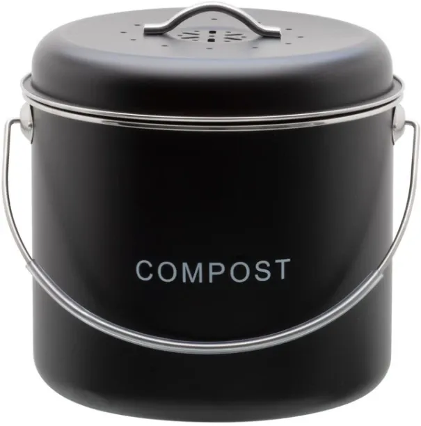 Microgarden Compost Bin 6L Liquorice Garden Mulch