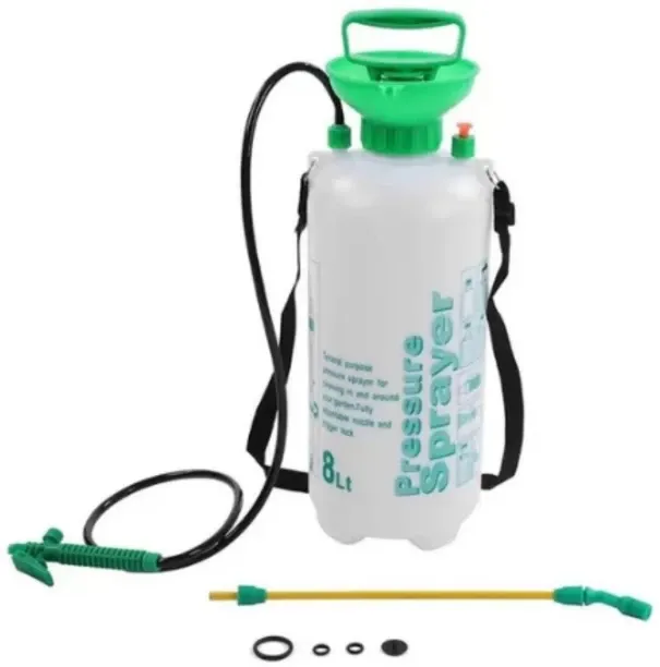 Generic 8L Pressure Sprayer for Fertilizing, Weed & Pest Control – Shoulder Straps & Pressure Relea…