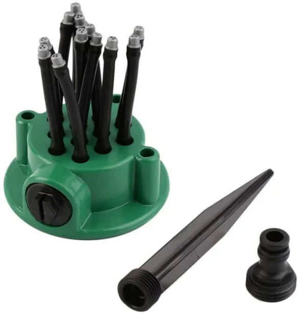 Moucles 360Degree Automatic Garden Sprinkler Durable Lawn Irrigation Nozzle Efficient Watering Tool…