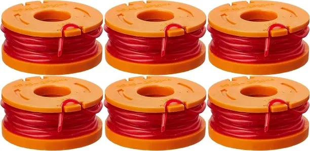Junxidz Replacement Spool & Line for String Trimmers, 6-Pack, WA0010 Cordless Grass Trimmer