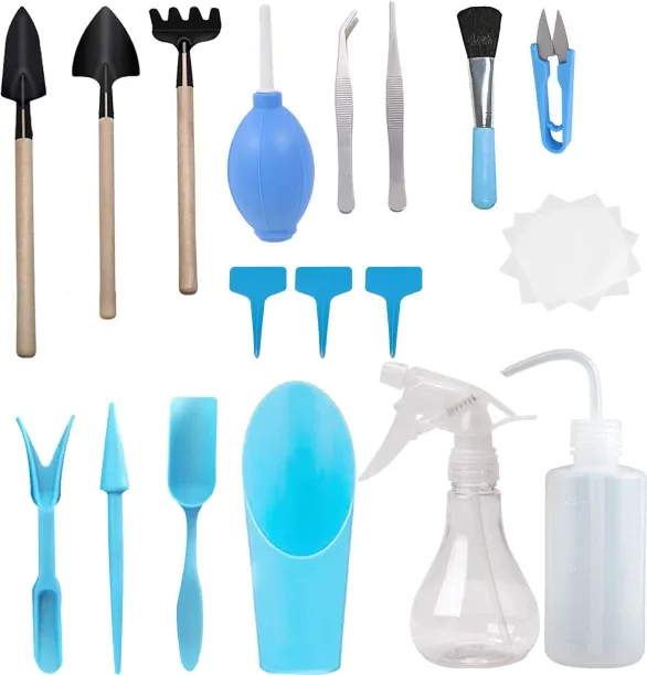 Mix Box 16Pcs Succulent Mini Garden Planting Hand Tools Set Garden Tool Kit