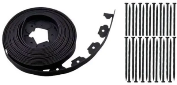 Homecraft Landscape Edging Kit With Secure Stake Garden Tool Kit