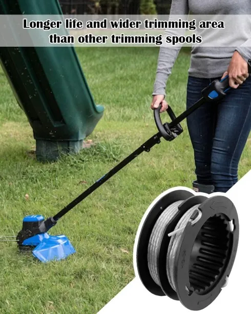 Junxidz KST-130X String Trimmer Spool Line 17FT 0.080 Inch Fit for Kobalt 40-Volt String Trimmer Mo…