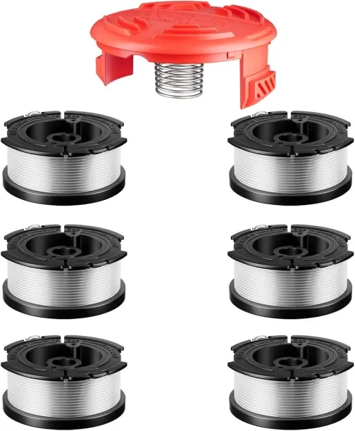 Junxidz 7 Pcs AF-100 Weed Eater Strings Compatible with Black and Decker Weed Eater, 0.065’’ AFS Au…