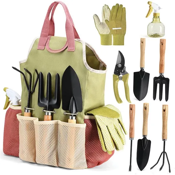 Solala 9-piece outdoor garden tool kit, combined garden tool set, scissors, gift gardening tools Ga…