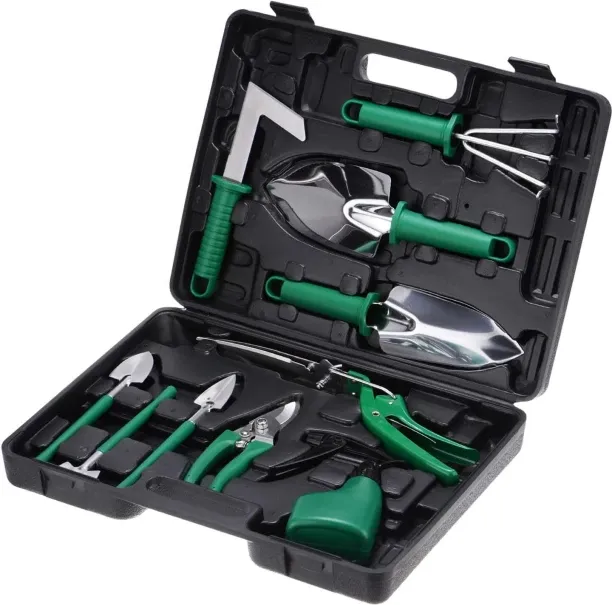 Bloo 1 Set Garden Tool Set 10 Pieces Plastic Gardening Planting Tools Kits with Shovels, Rake, Scis…