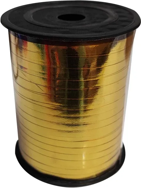 Party With Us RIBBON SOLID 5MMX500M GOLD 1CTL Chromo Paper Gift Wrapper