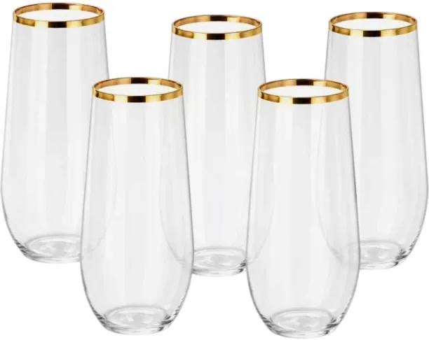 Premium (Pack of 5) Acrylic Glasses Water/Juice Glass Set