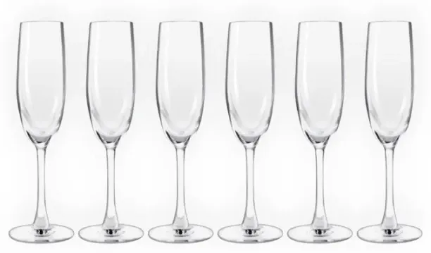 6pcs Champagne glasses (Pack of 6) F102444 Champagne  Glass Set
