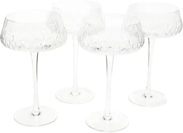 VC Furniture and Design (Pack of 4) 007200404711 Cocktail Glass Set