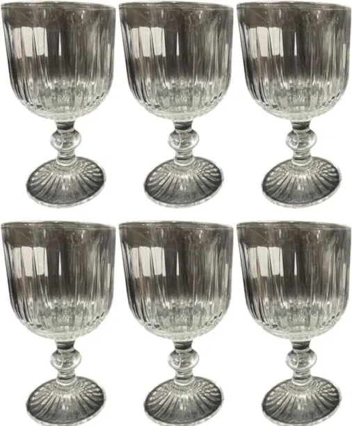 Generic (Pack of 6) Wine Clear Diva Set of 6 Wine Glass