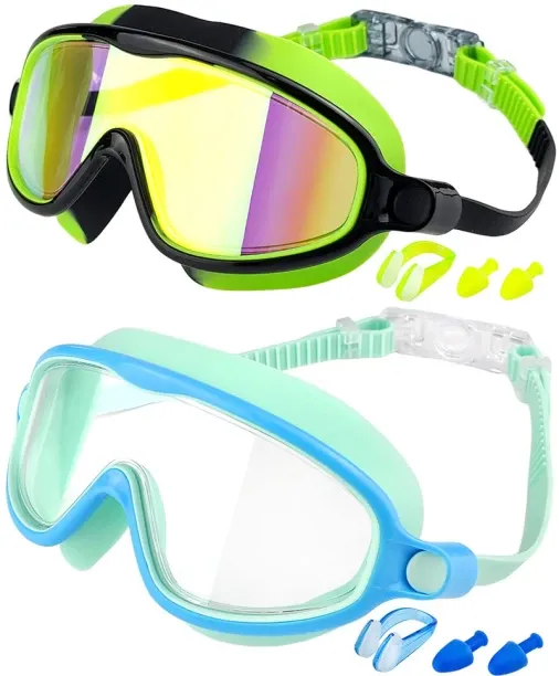 marevic Swim Goggles 2 Pack,for Kids Swimming Goggles