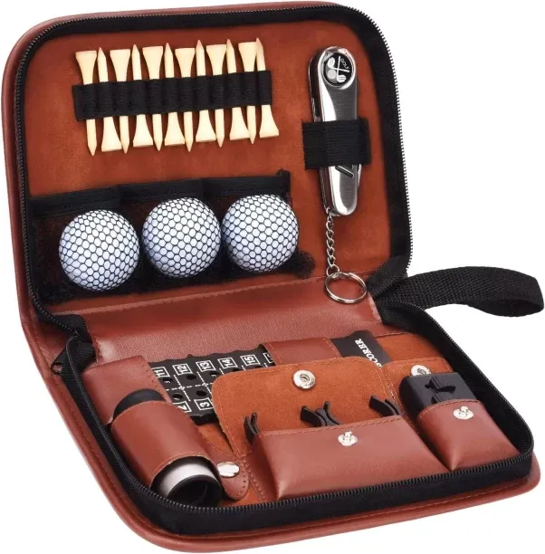 Flycross Golf Gifts for Men and Women, Golf Accessories Set with Hi-End Case, Golf Balls, Rangefind…