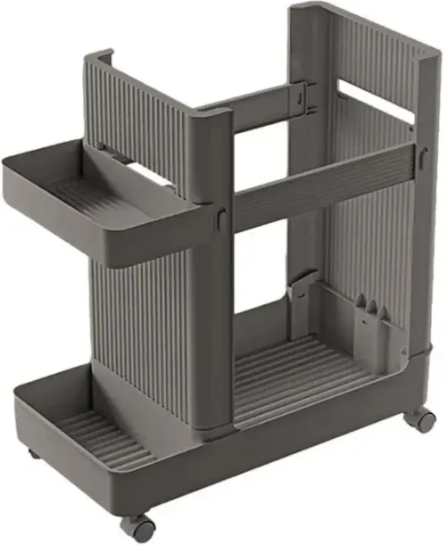HOME GYM Gym and Sports Equipment Storage Trolley - Grey Manual Golf Trolley