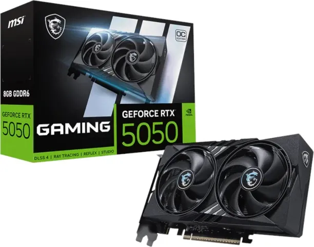 MSI NVIDIA GeForce RTX 5050 8G GDDR6 GAMING OC Graphics Card GDDR6 Graphics Card