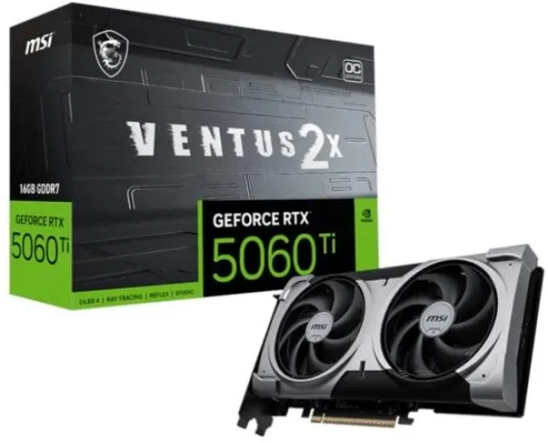 MSI NVIDIA RTX 5060 Ti VENTUS 2X OC GDDR7 Graphics Card