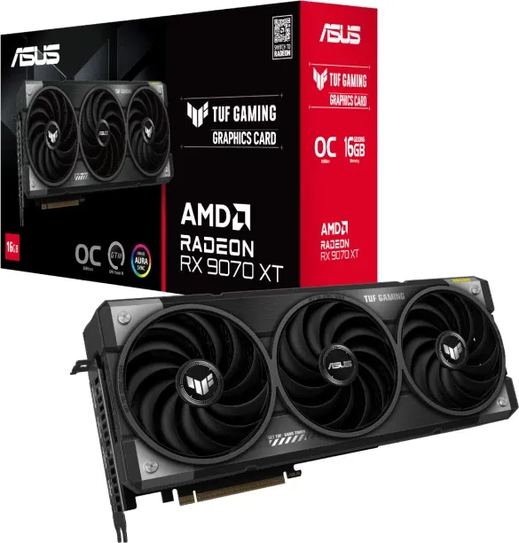 Asus AMD Radeon TUF Gaming Radeon RX 9070 XT OC Edition GDDR6 Graphics Card