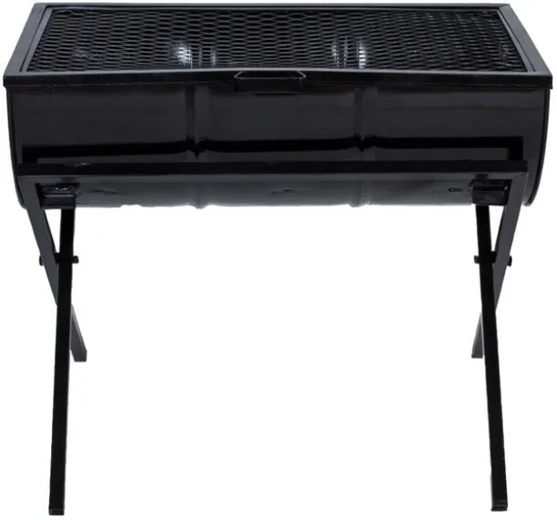 Unique Charcoal Drum Braai XL Cooking Area and Classic Design Rib Roaster Grill