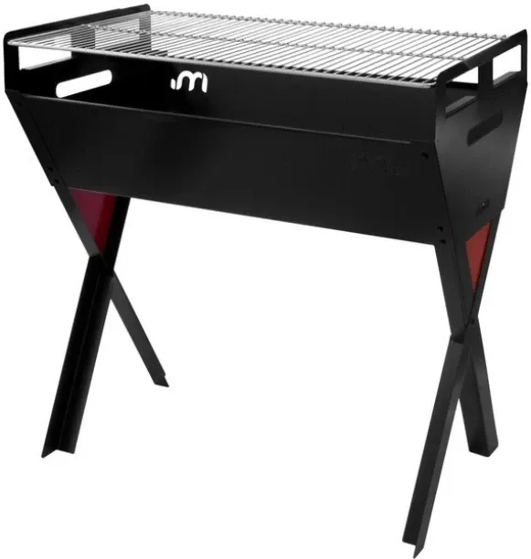 Unique 900 Crossover Freestanding Charcoal Braai 90 x 50 cm Grill Surface Rotisserie & Grill Grill