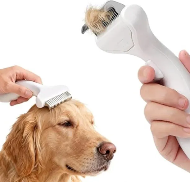 XINhui Cat and dog pet grooming combination tool, using a metal comb to remove and knot rakes, used…
