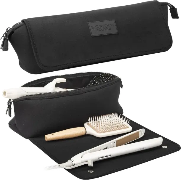Hi Pansy Hair Tools Travel Bag and Heat Resistant Mat for Flat Irons, Straighteners, Curling Iron, …