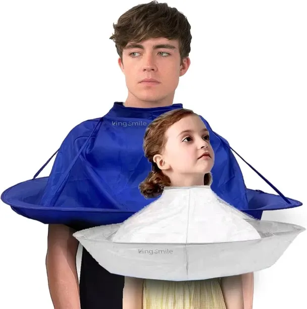 Hi Pansy 2-Pack Hair Cutting Cape, Umbrella Shape Haircut Cape, Foldable Hair Cape, Professional Ha…