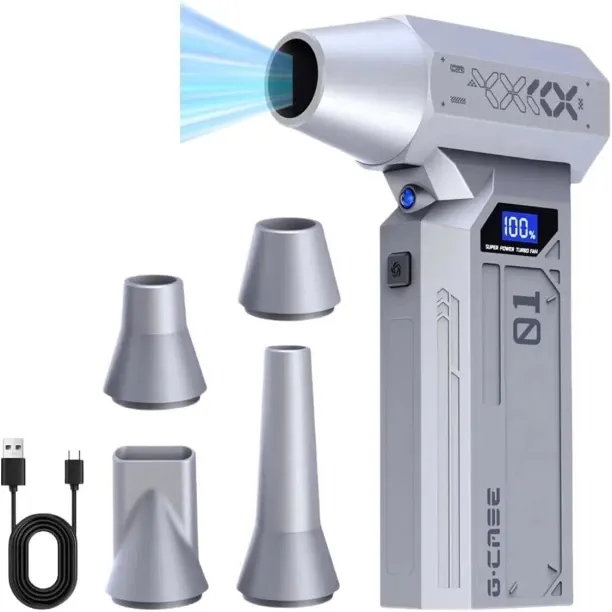 Flycross The electric wind dust collector is rechargeable and has a rotational speed of 120,000 RPM…