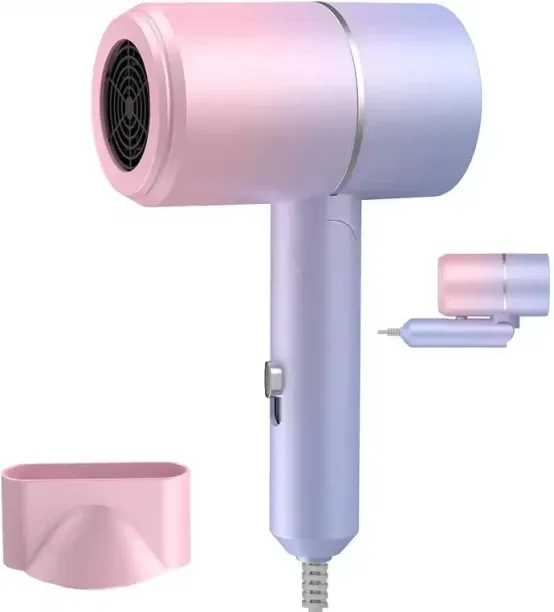 Fantasy Town MIni Folding Hairdryer 220V-240V 750W with Carrying Bag Hot Air Anion Hair Care for Ho…