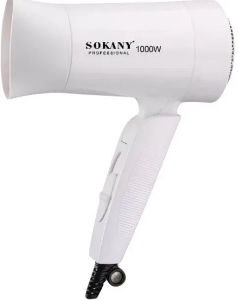 Sokany Foldable Mini Hair Dryer White Hair Dryer