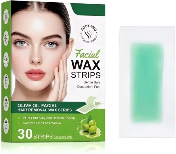 LIUHUI Wax Strips for Face, 30Pcs Waxing Strips for Body Hair Removal, Hypoallergenic for Sensitive…