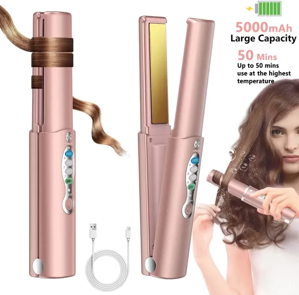 Bloo Straightener, 2-in-1, suitable for straightening or curling hair, 3-level temperature, 170°C -…