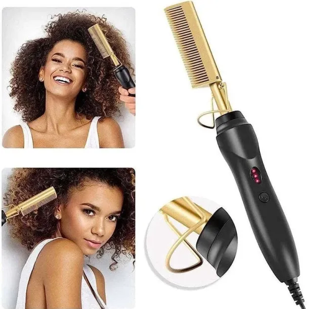 2 In 1 Electric Hair Styling Comb And Straightener Hair Styler