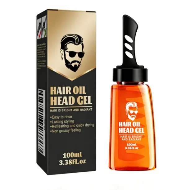 happyfun Men's hair wax comb, retro oily hair style, long-lasting moisturizing hair wax Hair Volumi…