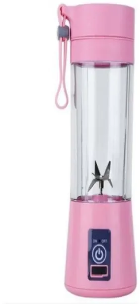 Hand Blender Portable Juicer-Blender USB Rechargeable- Pink 1000 W Hand Blender