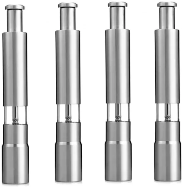 wobuciko Set Of 4 Mini Salt & Pepper Grinders Manual Hand Muller Grinder