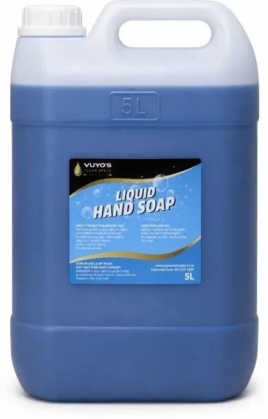 Vuyo`s Clean Space Liquid Hand Soap - Apple Scent Hand Wash Can For Men & Women