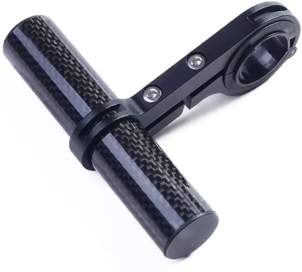ALANES Bike Handlebar Extender for Bicycle Speedometer Headlight GPS Holder Black Clip-on Handle Bar