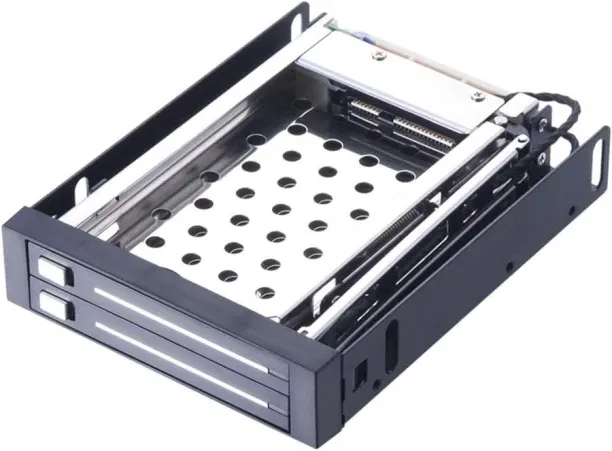 BOWENSTORE Dual Bay 2.5" Inch SATA III Hard Drive HDD & SSD Tray Caddy Internal Mobile Rack Enclosu…