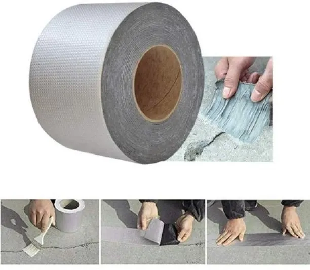 fancystuff Waterproof Butyl Aluminum Foil Tape-Repair Roof Leaks, Cracks, Window Gaps 50 cm Butyl T…