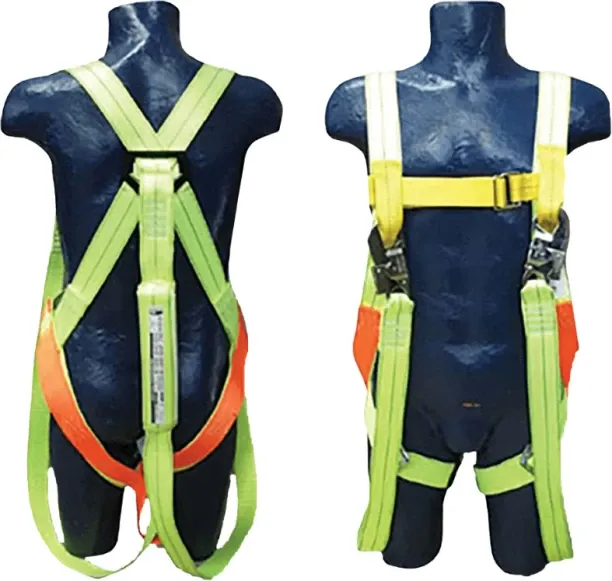 Mts Full Body Safety Harness with dual Webbing Lanyard and 2 Scaffolding Hooks Full Body Harness