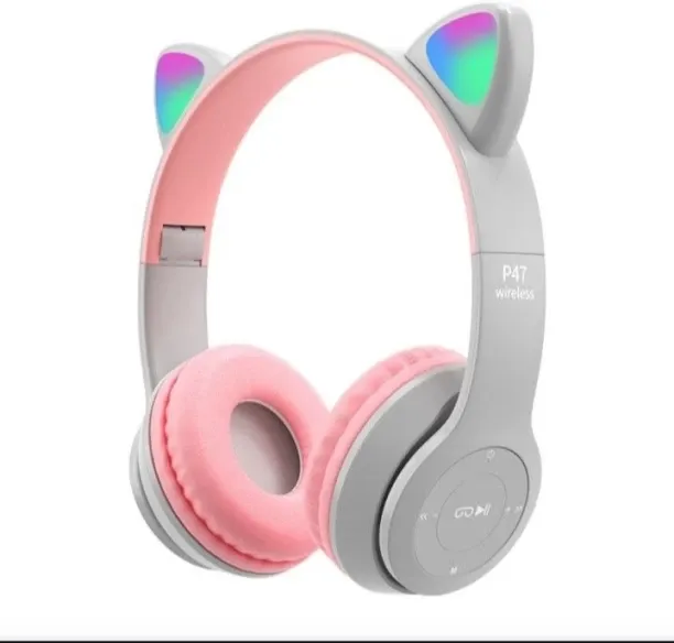Kids Cat Ears Headphones Cat Ears Kids Headphones Bluetooth Headset