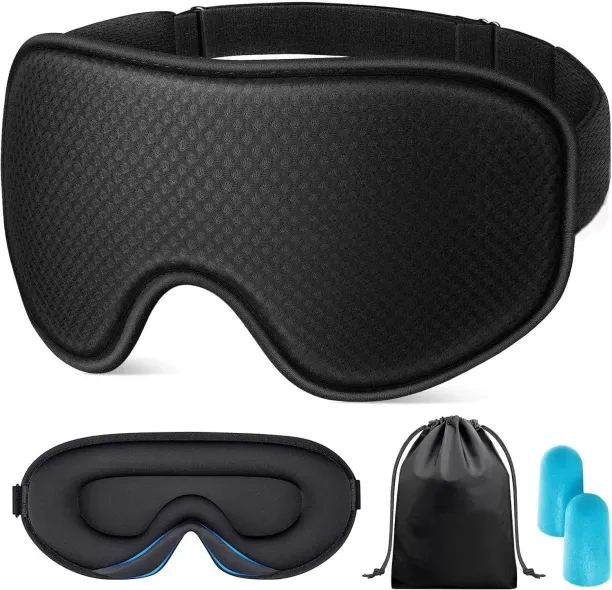 wooden horse Sleep Mask - Honeycomb 3D Stereoscopic Sleep Mask - Blocks Light Without Pressing Eyes…