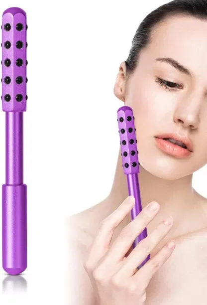 gaoshang Massage Beauty Roller 30 Germanium Stone Facial Roller for Lifting and Skin Care, Facial M…