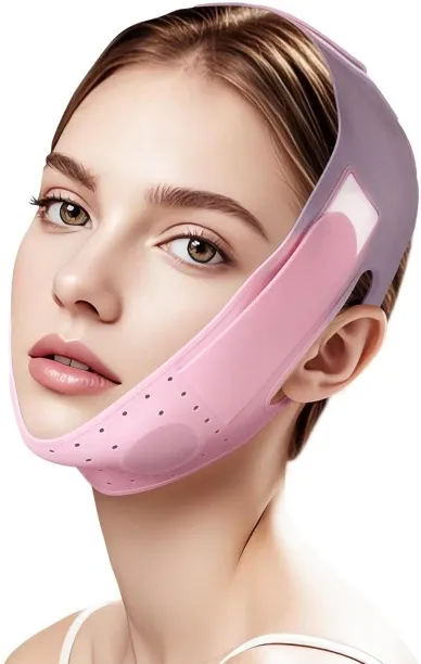 LIUHUI Sculpting Face Mask – Silicone Chin Strap for Jawline Tightening & Double Chin Reduction (23…