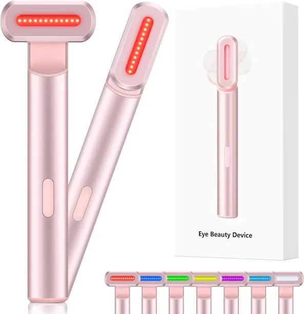 WEIWEISTORE Red-Light-Therapy-for-Face,7 in 1 LED Light-Therapy-Wand for Face and Neck - Microcurre…