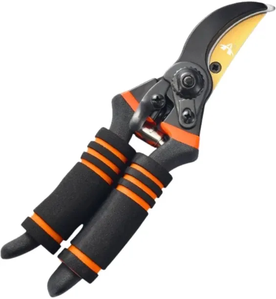 ALANES Professional Titanium Bypass Pruning Shears Heavy Duty Garden Tool Hedge Shear